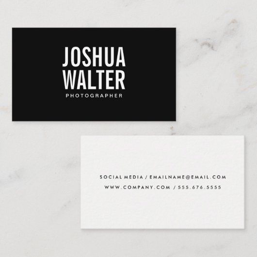 シンプルはっきりした 名刺 (正面/裏面)