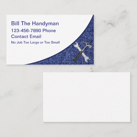 シンプルはっきりした 名刺 (正面/裏面)