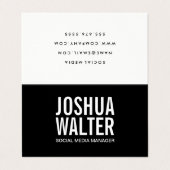 シンプルはっきりした 名刺 (外部フラット)