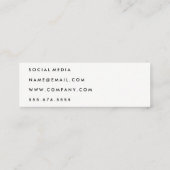 シンプルはっきりしたHelloテクスチャ スキニー名刺 (裏面)