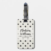 シンプルはステップ3に署名します ラゲッジタグ (裏面縦)