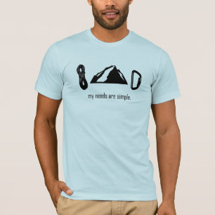シンプルは必要とします(石の登山) Tシャツ