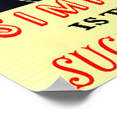 シンプルは成功した古いWPAへの鍵である ポスター (角)