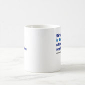 シンプルは最終的な洗練です コーヒーマグカップ (中央)