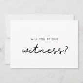 シンプルは私たちの証人提案カード 招待状 (正面)