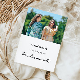 シンプルは私の花嫁の写真カードか 招待状