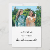 シンプルは私の花嫁の写真カードか 招待状 (正面)