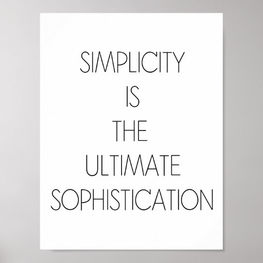 シンプルは究極の粋 ポスター (正面)