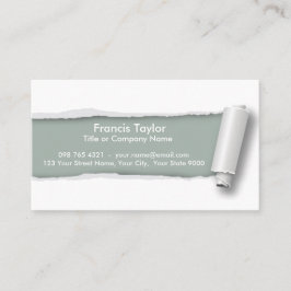 シンプルは、元の灰色ペーパーデザインを…裂きました 名刺