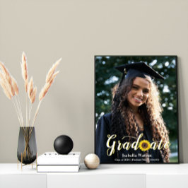 シンプルひまわり台本卒業写真 ポスター