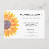 シンプルひまわり宿泊施設 エンクロージャーカード (正面)