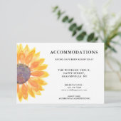 シンプルひまわり宿泊施設 エンクロージャーカード (スタンド正面)