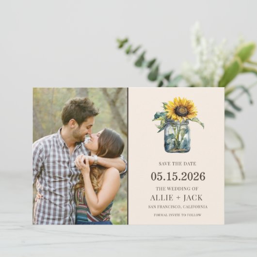 シンプルひま素朴結婚り写真 セーブザデート (スタンド正面)