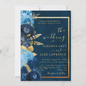 シンプルひま結婚フラワー 招待状 (正面)