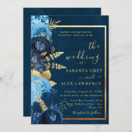 シンプルひま結婚フラワー 招待状