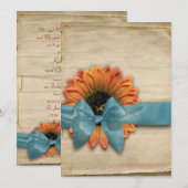 シンプルひオーガニックまわり 招待状 (正面/裏面)