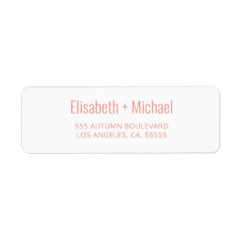 シンプルほこりっぽいオ結婚レンジ差出人住所 ラベル
