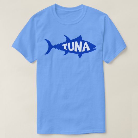 シンプルまぐろデザイン Tシャツ (デザイン正面)
