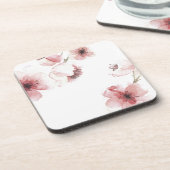 シンプルまだエレガントさくらんぼ |コースター コースター (左側)