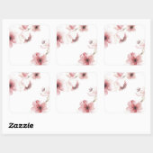 シンプルまだエレガントさくらんぼ |ステッカー スクエアシール (シート)