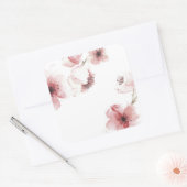 シンプルまだエレガントさくらんぼ |ステッカー スクエアシール (封筒)