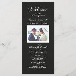 シンプルまだエレガント：ブラックリネンとモノグラム プログラム