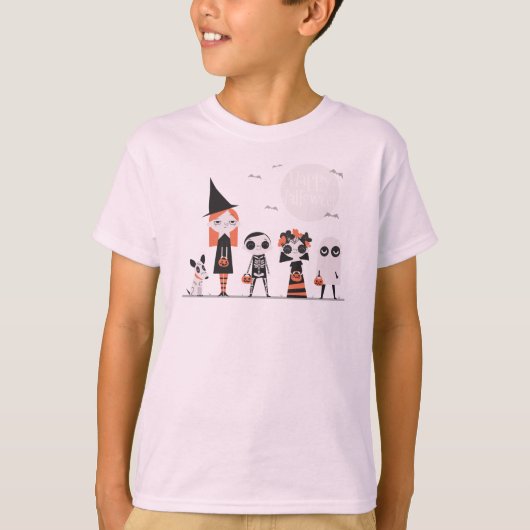 シンプルまだハエレガントロウィン | スリーブシャツ Tシャツ (正面)