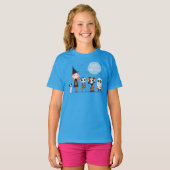 シンプルまだハエレガントロウィン | スリーブシャツ Tシャツ (正面フル)