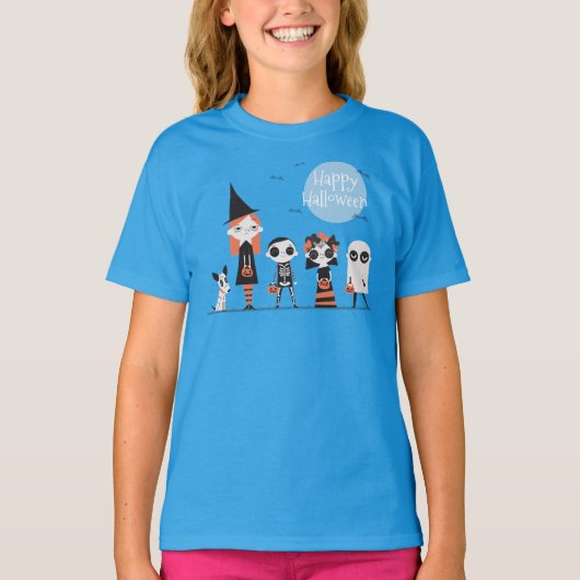 シンプルまだハエレガントロウィン | スリーブシャツ Tシャツ (正面)