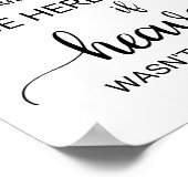 シンプルもし天国は今のところ遠くに結婚の ポスター (角)