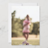 シンプルようこそ小さな1テラコッタベビーシャワー 招待状 (裏面)