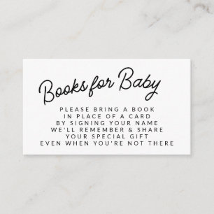 シンプルよくはしゃぐBook Request Baby Shour エンクロージャーカード