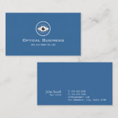 シンプルアイコンヴィンテージ青色光学名刺 名刺 (正面/裏面)