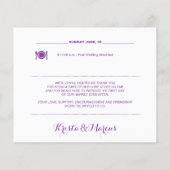 シンプルアイコン結婚の週末の日程 (裏面)