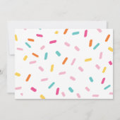 シンプルアイスクリームパーティの招待状 招待状 (裏面)