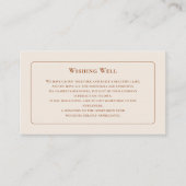 シンプルアイボリーの結婚願い井戸 エンクロージャーカード (正面)