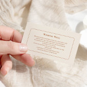 シンプルアイボリーの結婚願い井戸 エンクロージャーカード