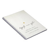 シンプルアイボリーエレガントタイポグラフィが楽々に後に ノートブック (右側)