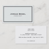 シンプルアイボリーグレイクラシックプロフェッショナル 名刺 (正面/裏面)