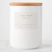 シンプルアイボリーダスキエッグ白ミニマル座席表 フードラベル (正面)