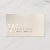 シンプルアイボリーモダンプロフェッショナル 名刺 (正面)