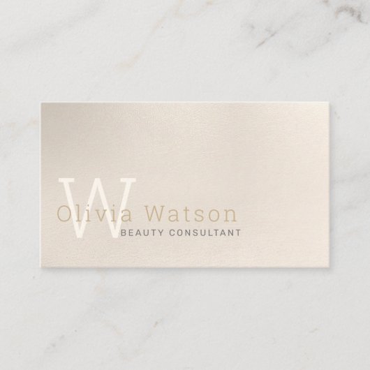 シンプルアイボリーモダンプロフェッショナル 名刺 (正面)