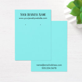 シンプルアクアミニマルイヤリングホルダー表示カード