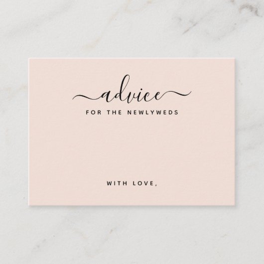 シンプルアドバイスカード エンクロージャーカード (正面)