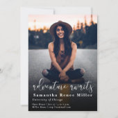 シンプルアドベンチャーが写真卒業を待つ 招待状 (正面)