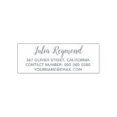 シンプルアドレス情報のグレー表示(オプション) セルフインキングスタンプ (デザイン)