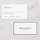シンプルアポイントメントカード 名刺 (正面/裏面)