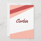 シンプルアングルサーモン招待状 招待状 (裏面)