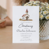 シンプルアンドクエレガントチャーソン《キリスト教》洗礼式や命名式 招待状