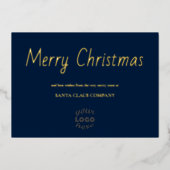 シンプルアンドビジエレガントネスゴールデンホリデーカード 箔シーズンカード (正面)